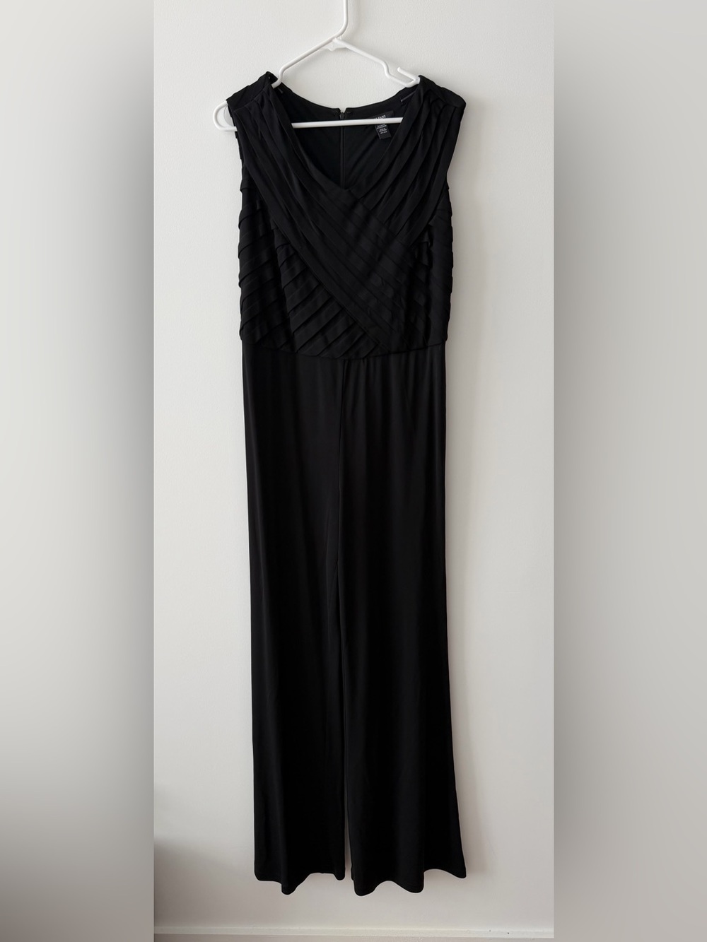 Alfani Black Sleeveless Wide-Leg Jumpsuit